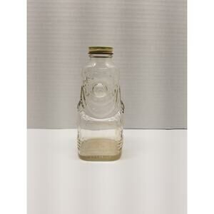 Vintage Grapette Soda Beverage Syrup Glass Lidded Clown Bank Jar Camden, Ark